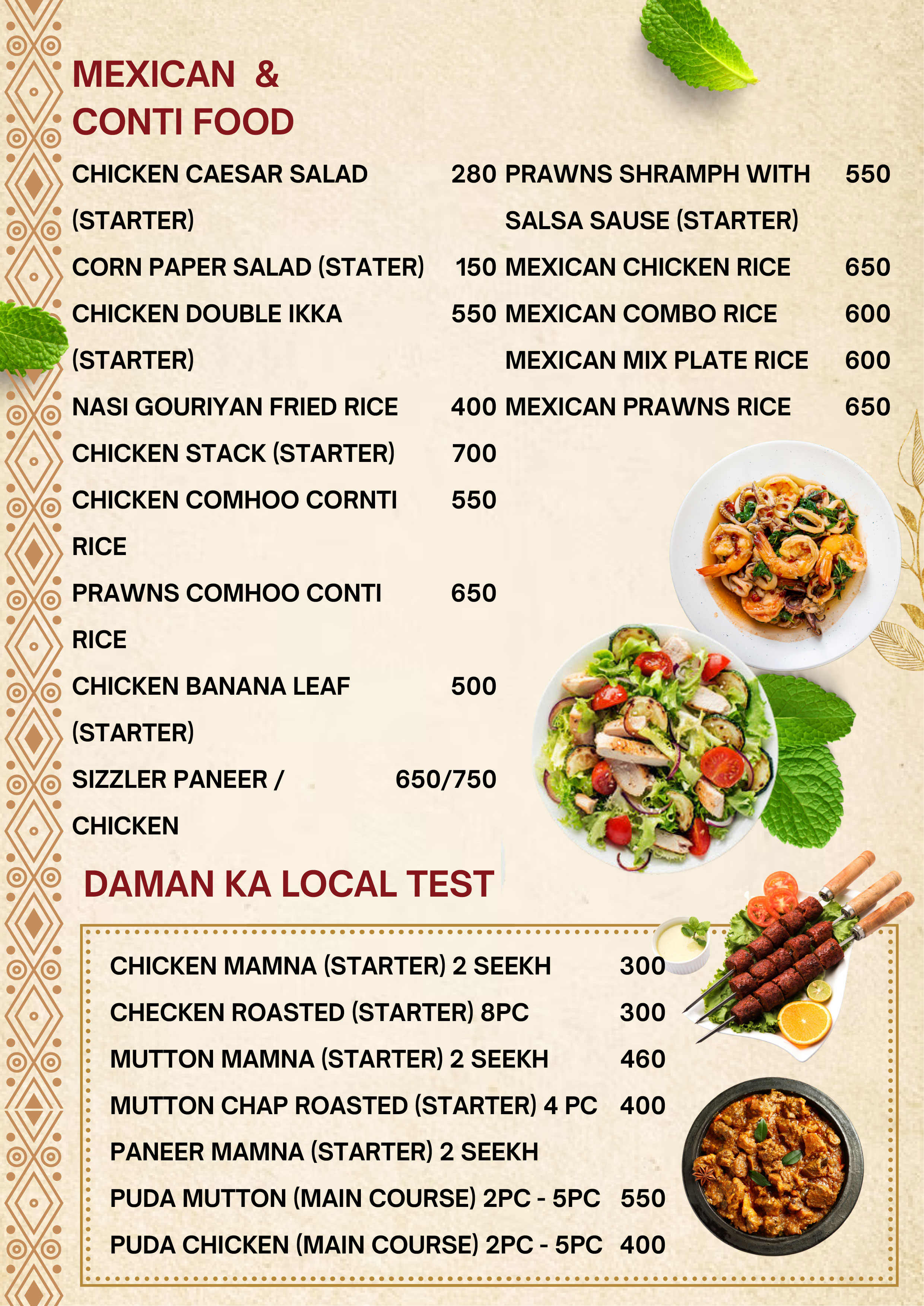 Food Menu 2